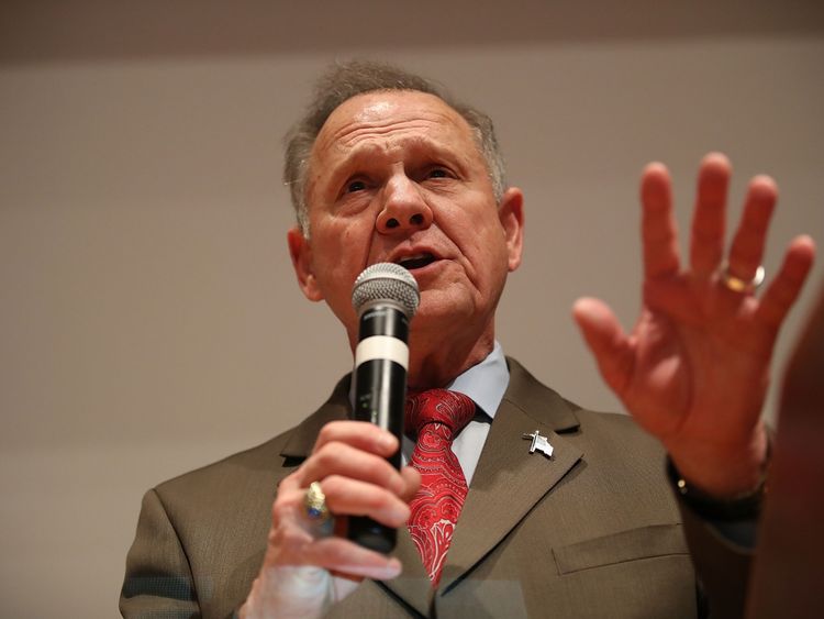 Republican candidate Roy Moore refused to concede defeat