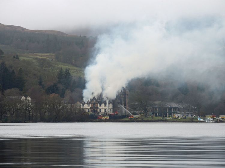 Some guests were treated at the scene for smoke inhalation