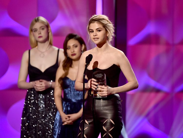 onstage during Billboard Women In Music 2017 at The Ray Dolby Ballroom at Hollywood & Highland Center on November 30, 2017 in Hollywood, California.