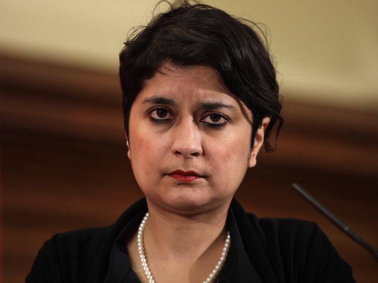 LONDON, ENGLAND - DECEMBER 10: Shadow Attorney General Shami Chakrabarti is pictured following a speech by Labour Leader Jeremy Corbyn at the Methodist Central Hall in Westminster on December 10, 2016 in London, England. Mr Corbyn was joined by Labour politicians as he made a speech to mark international Human Rights Day. (Photo by Jack Taylor/Getty Images)