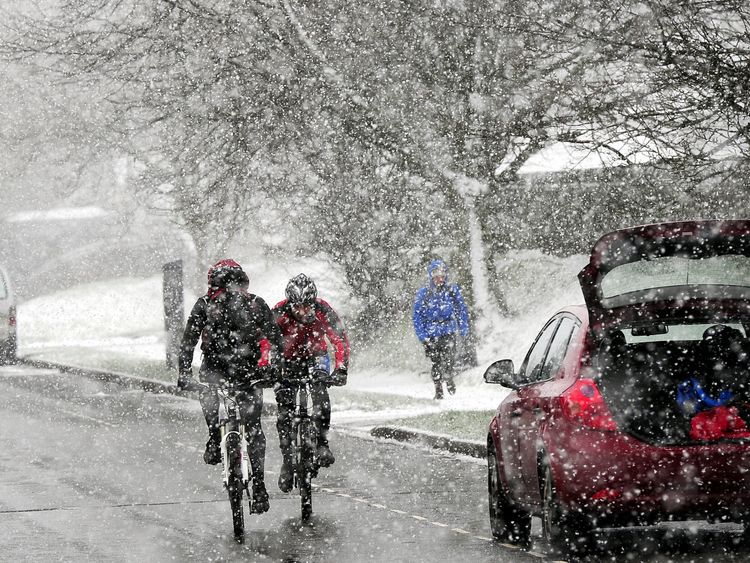 The extreme weather could cause disruption to transport