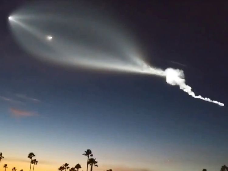 SpaceX launch in California. Pic: Danny Sullivan