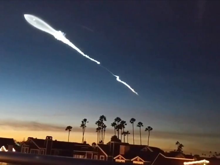SpaceX launch in California. Pic: Danny Sullivan
