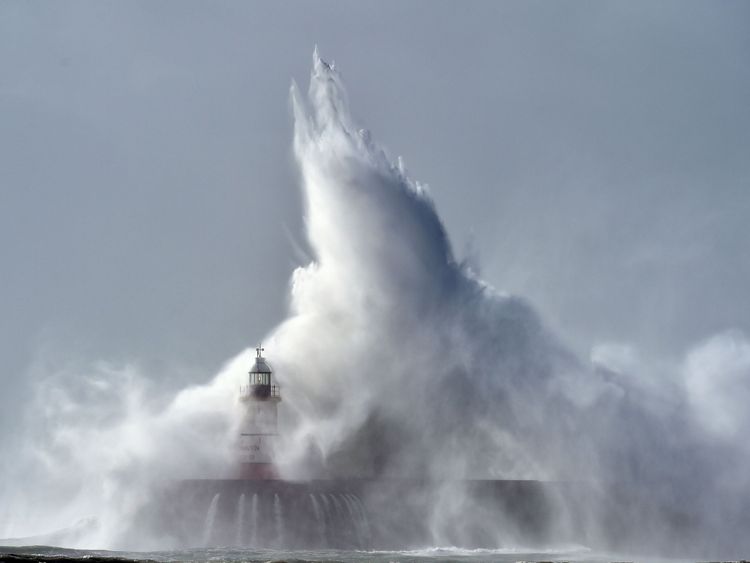 Storm Caroline is set to bring 90mph winds to the UK