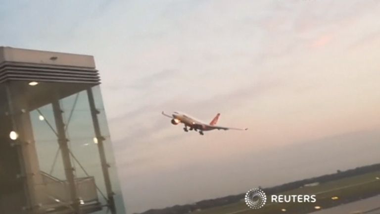 The Air Berlin pilot carried out the fly-by at Dusseldorf airport