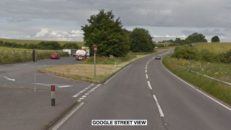 Officers were called to the A303 in West Knoyle, Wiltshire
