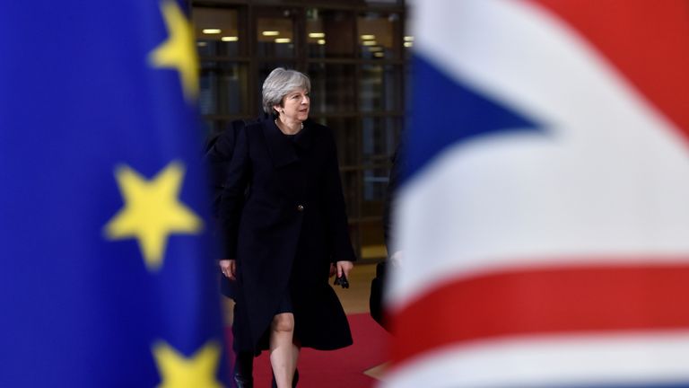 Theresa May was applauded by EU27 leaders at a dinner in Brussels on Thursday