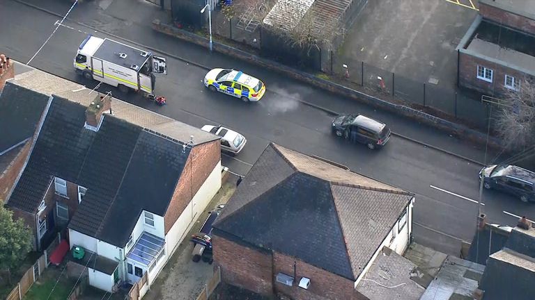 Four men were arrested in raids in Chesterfield and Sheffield