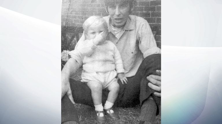Undated handout photo issued by Cleveland Police of David Dearlove with Paul Booth, weeks before the child died