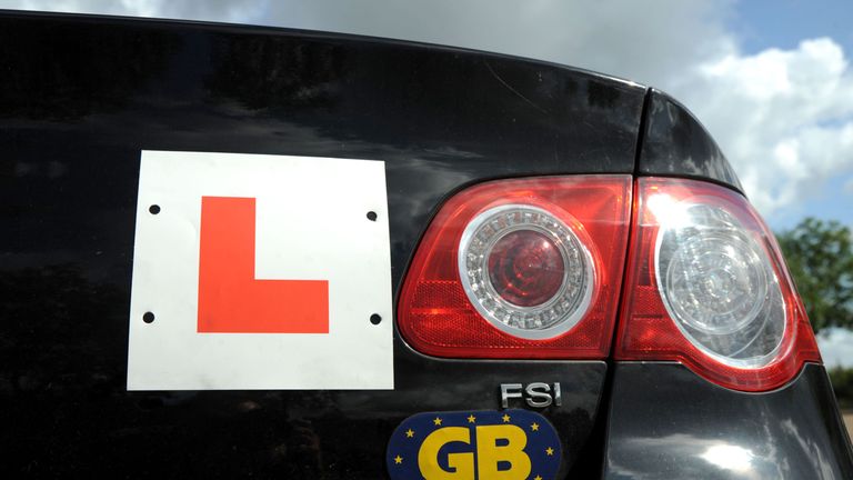 File photo dated 28/07/2009 of an L plate on a car, as more than 220,000 learner drivers are preparing to take the new driving test - with changes including following directions from a sat nav.