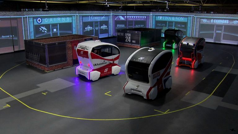 The autonomous pods set to be used in Milton Keynes are going through final trials