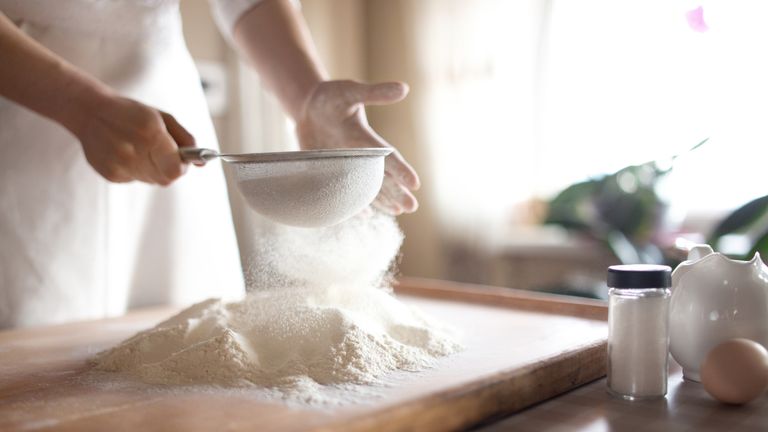 Flour milled in the UK must be fortified with calcium carbonate, iron, thiamine (vitamin B1) and nicotinic acid 