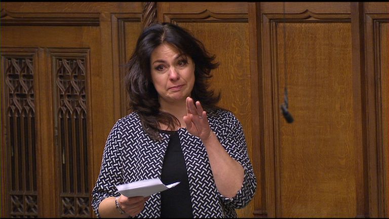 Heidi Allen cried after hearing a story about a suicidal man