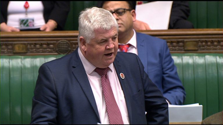 Labour MP Hugh Gaffney sings &#39;When I&#39;m 64&#39; in the Commons to highlight the WASPI women&#39;s pension campaigners&#39; plight