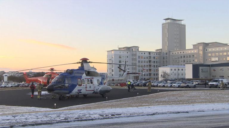 Three helicopters took 12 critically injured to hospital