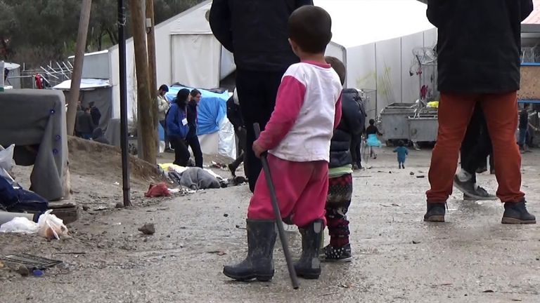 Many of those living in the camp say they have fled from Islamic State