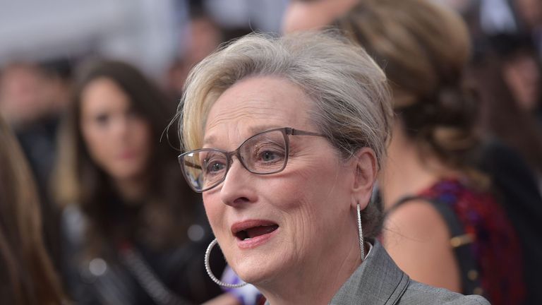 Actress Meryl Streep arrives for the premiere of &#39;The Post&#39; on December 14, 2017, in Washington, DC. / AFP PHOTO / Mandel NGAN (Photo credit should read MANDEL NGAN/AFP/Getty Images)