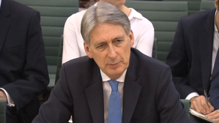 Chancellor of the Exchequer Philip Hammond answering questions in front of the Treasury Select Committee at the House of Commons, London on the subject of the Budget. PRESS ASSOCIATION Photo. Picture date: Wednesday December 6, 2017. 