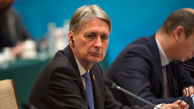 Philip Hammond hopes to build new trade relations during his official visit to China