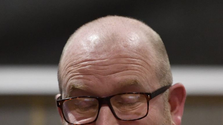 Paul Nuttall face as he loses in Boston and Skegness