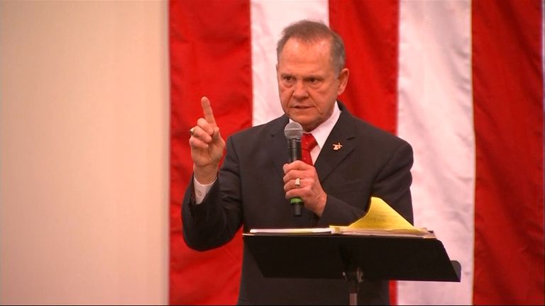 Roy Moore says the claims against him are politically motivated