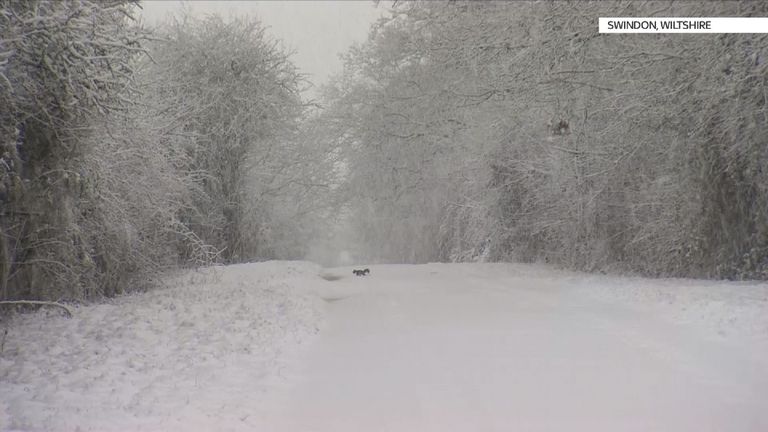 Big snowfalls bring travel chaos across the UK