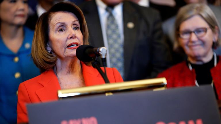 House Minority Leader Nancy Pelosi attacked the tax reform bill 