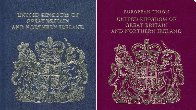 New and old passports