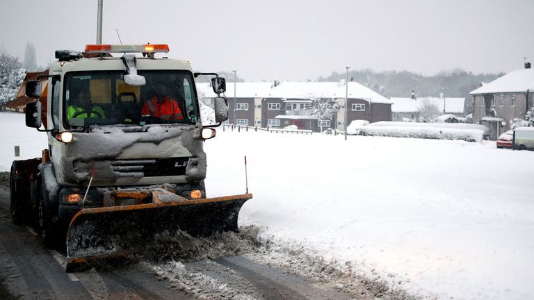 Motorists have been urged to drive with caution, even if there is no sign of ice or snow