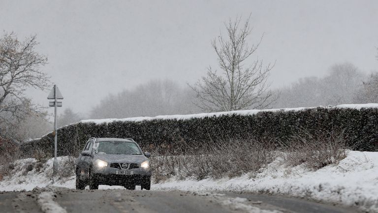 Clear skies on Monday night could see temperatures plummet to -15C