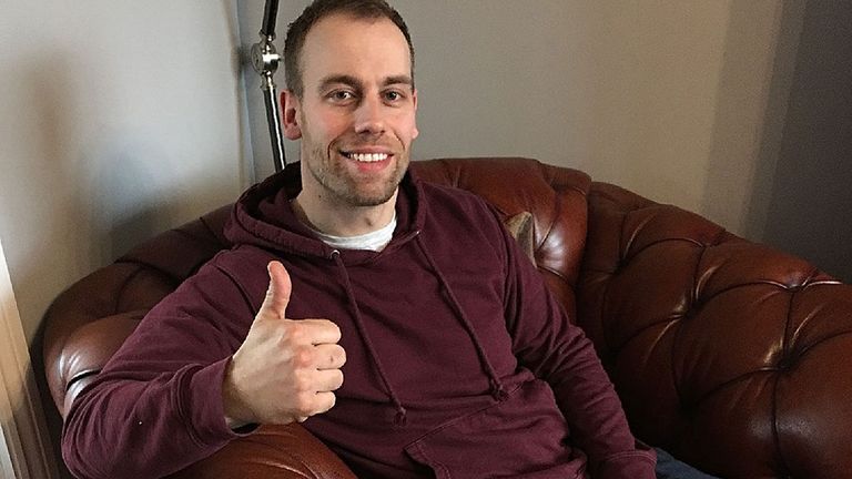 PC Dan Thomas is recovering at home after suffering a wound in his bicep