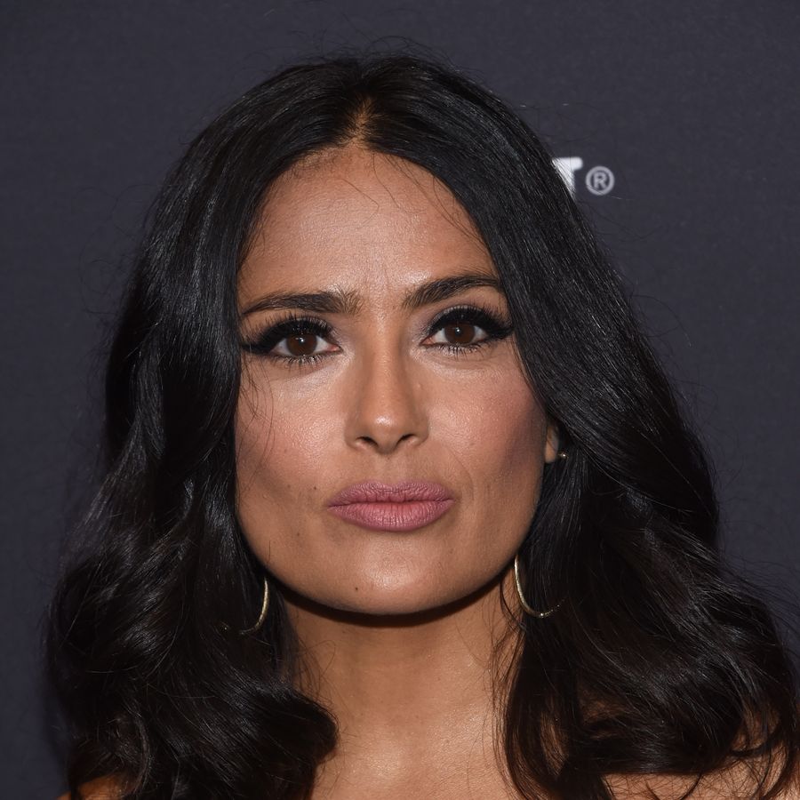 Actress Salma Hayek attends the Hollywood Foreign Press Association (HFPA) and InStyle celebration of the 75th Annual Golden Globe Awards season at Catch LA in West Hollywood, on November 15, 2017. / AFP PHOTO / CHRIS DELMAS (Photo credit should read CHRIS DELMAS/AFP/Getty Images)