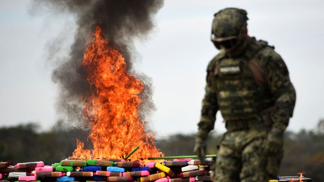 Mexico drugs alight