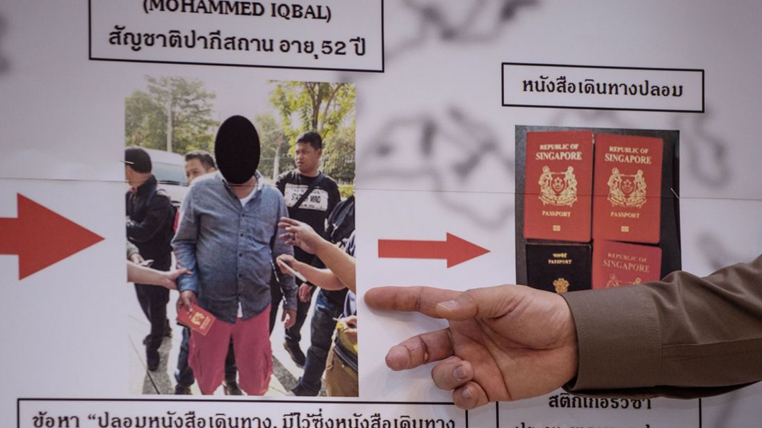Pakistani Mohammad Iqbal was caught in Thailand