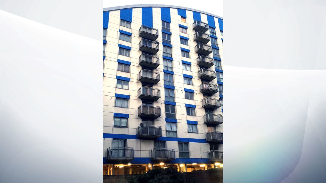 The exterior of Citiscape in Croydon, south London, which has the same cladding as Grenfell Tower