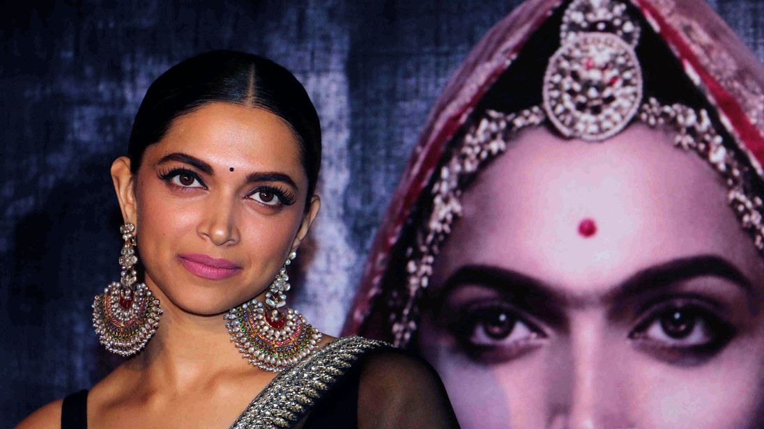 Indian Bollywood actress Deepika Padukone poses for a photograph during a promotional event for the forthcoming Hindi film &#39;Padmavati&#39; directed by Sanjay Leela Bhansali in Mumbai on late October 31, 2017. / AFP PHOTO / STR (Photo credit should read STR/AFP/Getty Images)