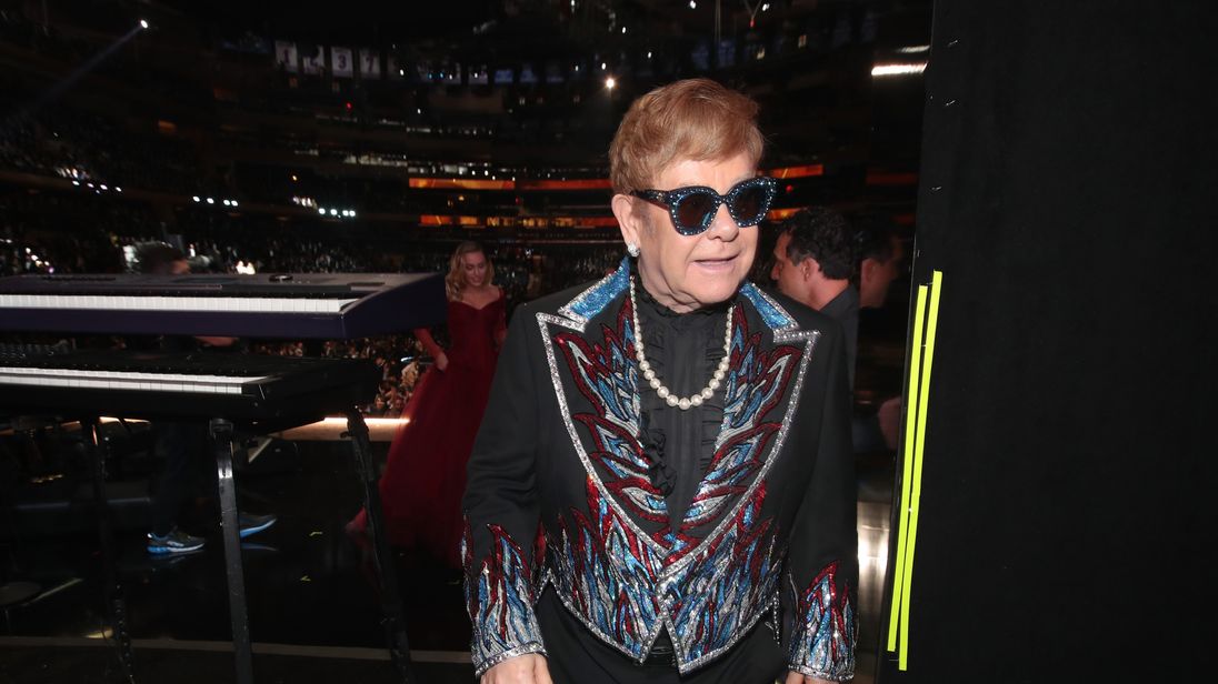 NEW YORK, NY - JANUARY 28: Recording artist Elton John attends the 60th Annual GRAMMY Awards at Madison Square Garden on January 28, 2018 in New York City. (Photo by Christopher Polk/Getty Images for NARAS)