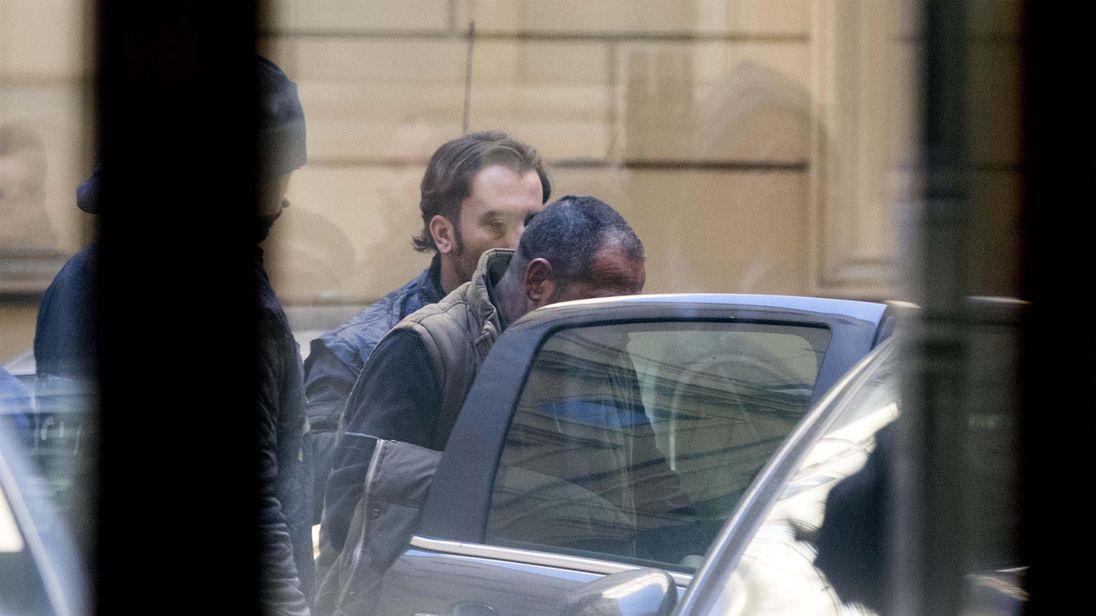 Italian Police arrest Carmine Spada, the chief of the clan. Pic: Massimo Percossi/EPA-EFE/Rex/Shutterstock