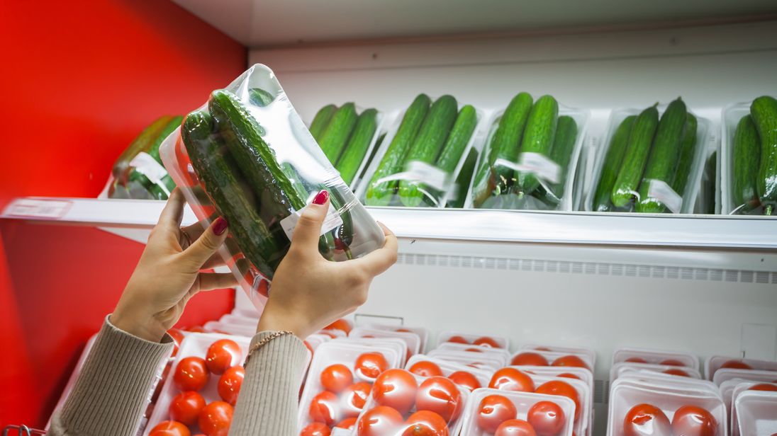Theresa May has called for supermarkets to stop wrapping vegetables in plastic