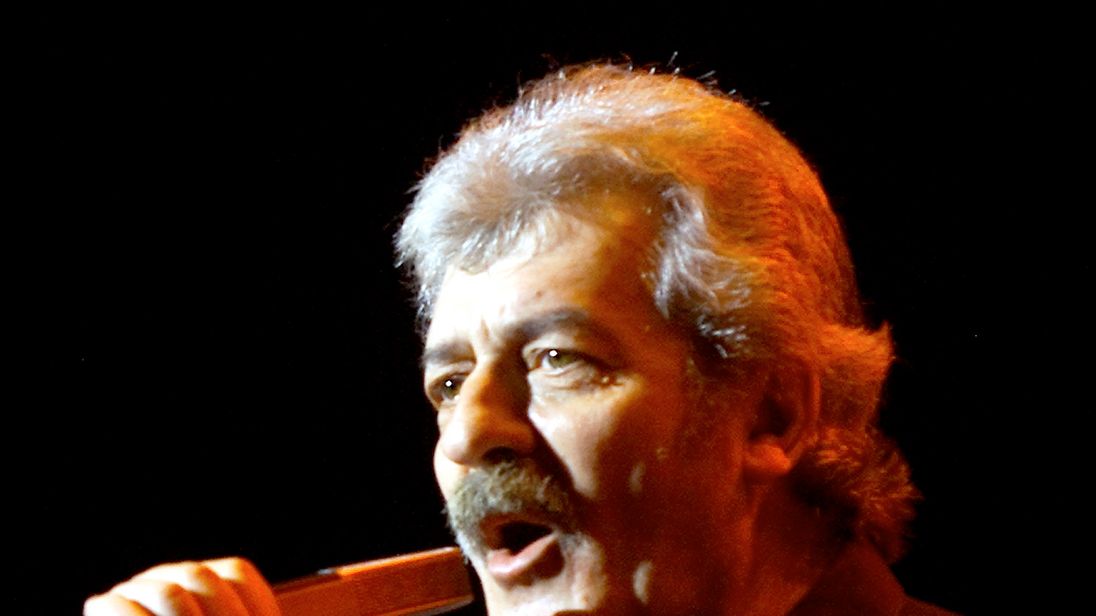 
THE MOODY BLUESSYSTEM IDENTIFIER:RTRGO5DCODE:RP2DRIJDUEAAMEDIA DATE5 Apr. 2001PHOTOGRAPHER:Ethan MillerHEADLINE:RAY THOMAS PERFORMS AT THE PARIS LAS VEGAS.