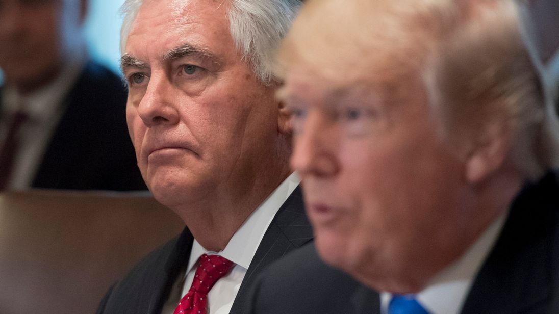 Rex Tillerson and Donald Trump