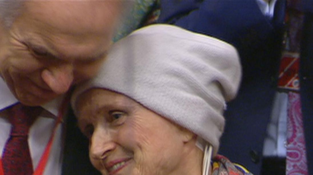 Baroness Jowell was given a standing ovation after speaking in the House of Lords