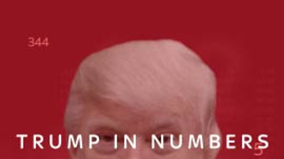 Trump's firsy year in Numbers