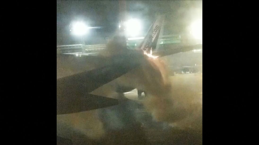 Two planes collided on the ground at Toronto&#39;s Pearson International Airport. Pic: Instagram/stephen_belford