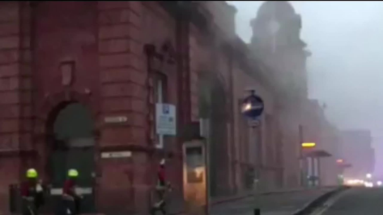 Train station evacuated after fire News UK Video News Sky News