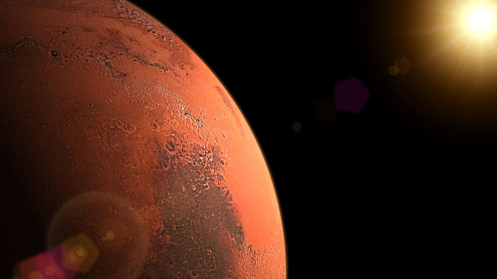 Life on Mars  12  mile liquid water lake found on Red 