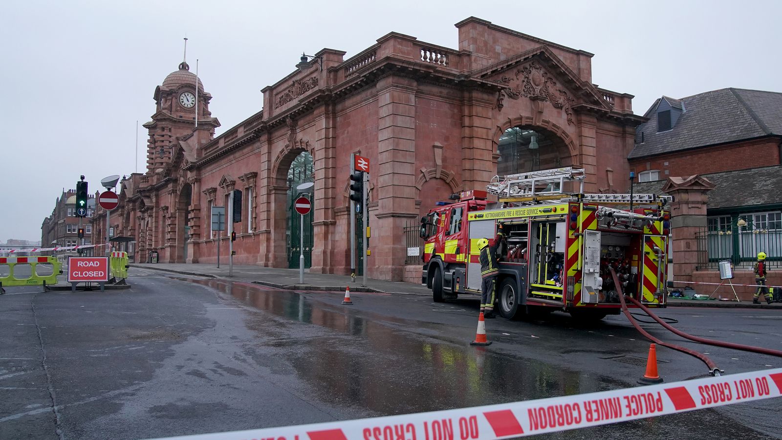 Travel disruption continues after huge fire at Nottingham station | UK ...