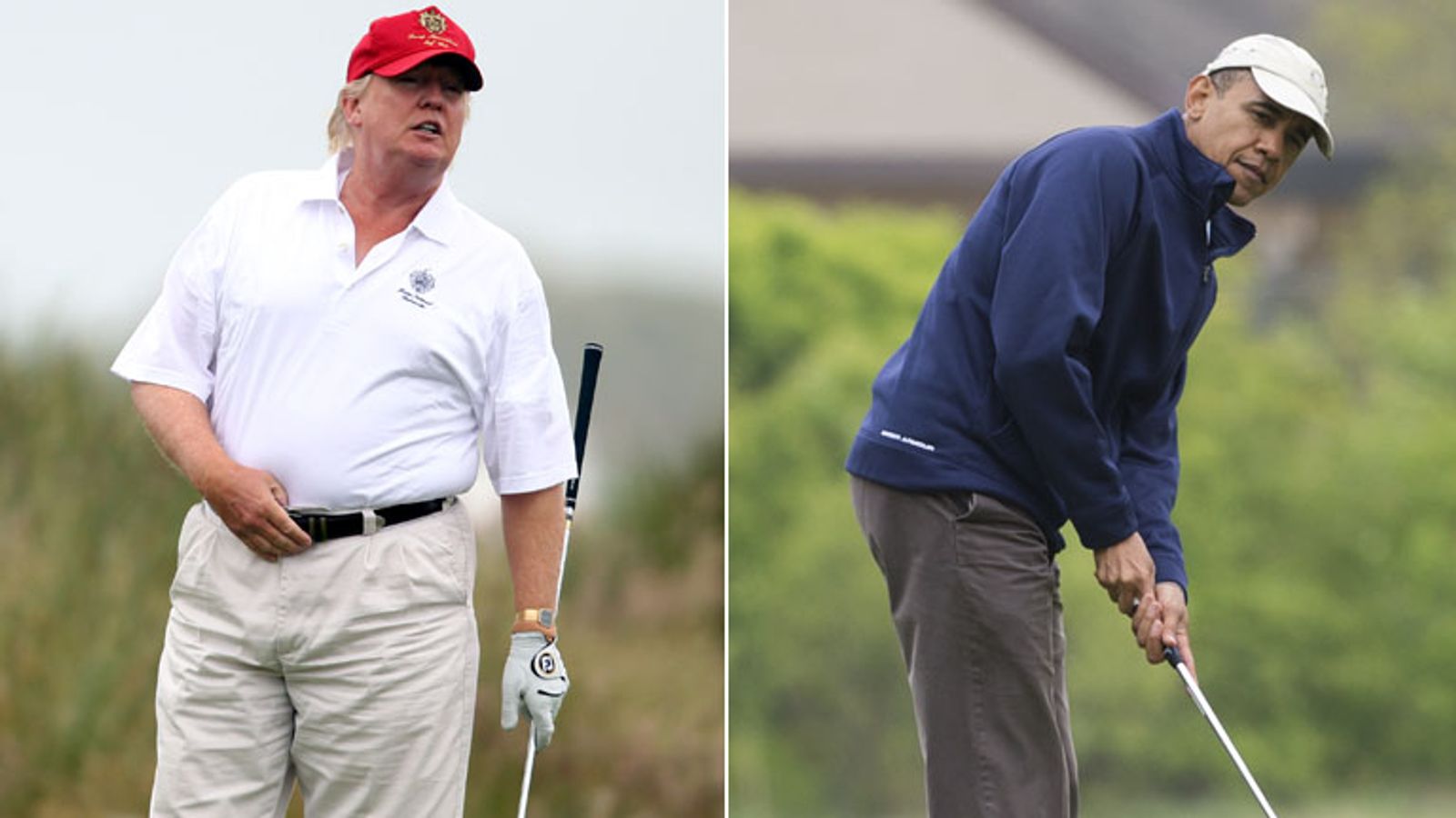 Is Donald Trump playing more golf as President than Barack Obama?