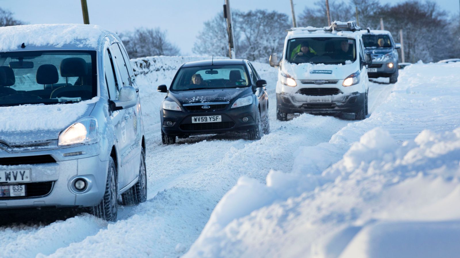 Heavy snow hits parts of UK with worse yet to come UK News Sky News