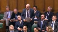 Damian Green was cheered as he spoke in the House of Commons